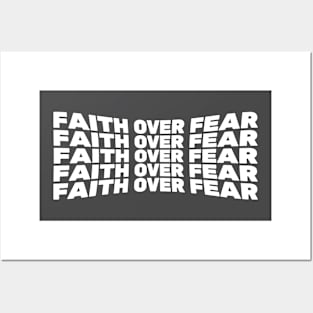 Bible Verse Psalm 56:3 "Faith Over Fear" Posters and Art